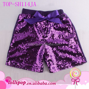 Poco Fashionista Estate Sequin Breve <span class=keywords><strong>Mutandine</strong></span> Multicolore Del Bambino Ragazze Shiny Shorts Boutique Sparkle Modello Del Bambino Immagini - Product Image 5