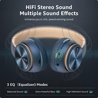 Casque audio DOQAUS Care 3 léger Hi-Fi, 40 heures d'autonomie, idéal pour le gaming, casque supra-auriculaire