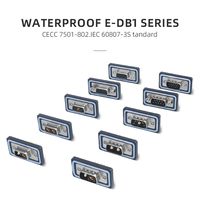 Connecteur D-SUB DB15 étanche IP67/IP68, femelle/mâle, droit/angulaire, pour circuit imprimé, 3 rangées, interface VGA industrielle, prise