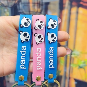 Porte-clés panda personnalisé en PVC souple de Chine, pendentif porte-clés panda pour téléphone, jouet cadeau pour enfants, porte-clés en PVC pour enfants - Product Image 3