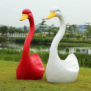 Colorful Fiberglass Swan Bench, <strong>Animal</strong> Shaped Outdoor Seat <strong>for</strong> <strong>Garden</strong>, Park, Commercial Plaza Decoration - Product Image 5