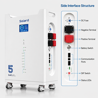 Système solaire hors réseau intelligent avec 15 unités en connexion parallèle, moniteur intelligent WIFI, stockage intelligent, batterie LiFePO4 5 kWh