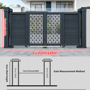 Portail électrique pliant en aluminium sur mesure, portail coulissant automatique moderne pour l'extérieur résidentiel - Product Image 3