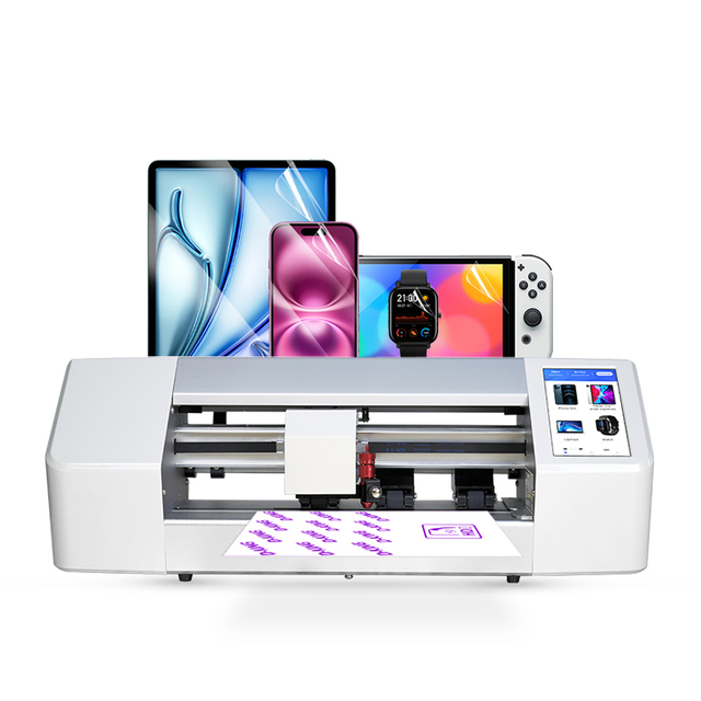 Certification Intelligent Phone Back Skin Sticker Cutting Plotter Machine Hydrogel Film Sheet Cutting Screen Protector Cutter