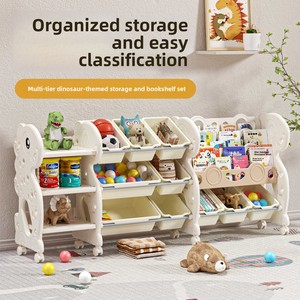 Meuble de rangement multifonctionnel pour jouets d'enfants avec étagère, organiseur pour enfants, bacs de rangement, unité à tiroirs, salle de jeux, crèche, CE OEM - Product Image 1