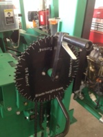 La bande en bois de moulin de MJ375-C a vu la scierie, bande horizontale a vu la machine pour le bois