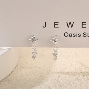 Juego de Mini Aretes de Verano, Elegantes y Versátiles para Uso Diario, con Patrón Geométrico Simple, Aprobación Directa de Fábrica, Nuevo y Pequeño - Product Image 2