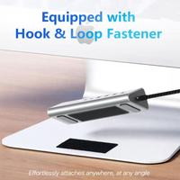 SYONG Hub USB-C 8-en-1 - 10 Gbps USB 3.2 Gen 2, 4*USB-A, 2*USB-C, Lecteur de Cartes SD/TF, Adaptateur USB-C/USB-A Haute Vitesse, Boîtier en Aluminium
