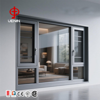 Ventanas Abatibles de Alta Calidad, Modernas, Resistentes a Impactos, con Vidrio Laminado, Aislamiento Térmico, para Zonas de Huracanes y Tormentas