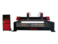 Routeur CNC à double broche pour gravure et sculpture 3D sur bois et pierre, machine de fraisage CNC robuste pour le marbre, le granit et le travail du bois