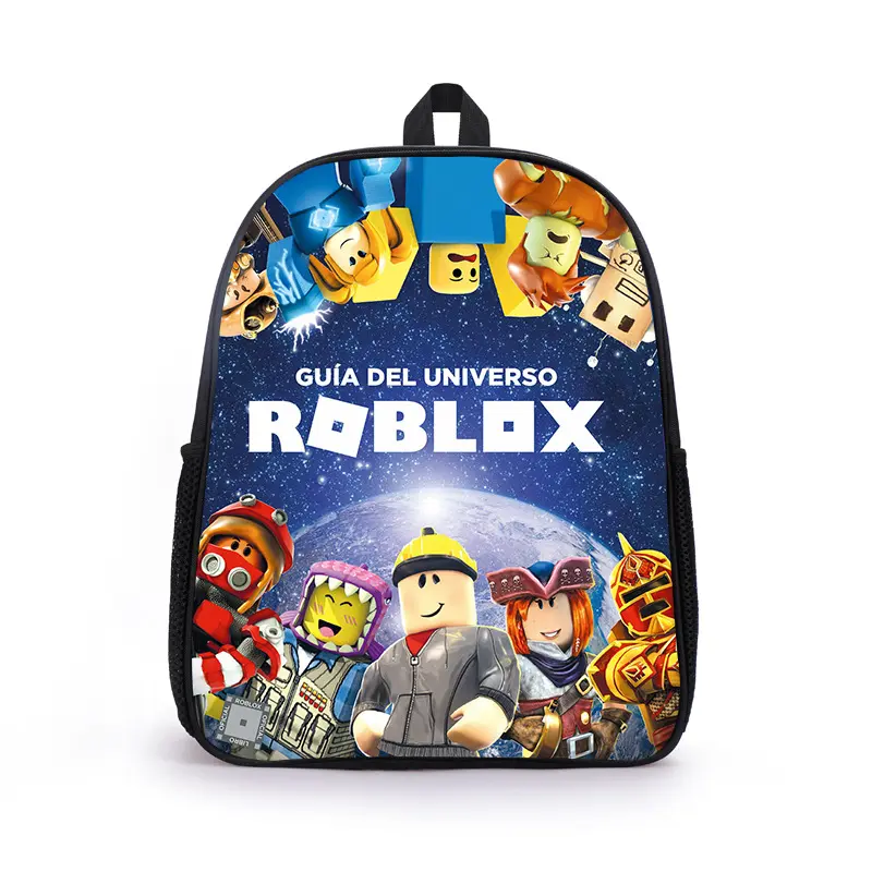 新しいRoblox撥水ナイロン中学生コンピューターバックパックキッズスクールバッグ