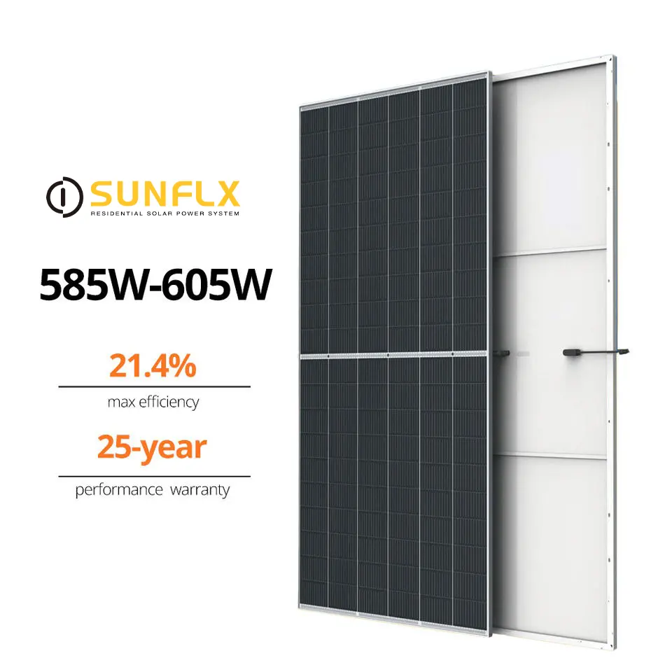 태양 전지판 가정 사용 비용 585W 590W 595W 태양 전지판 600 watt monocrystalline 태양 전지판 가격