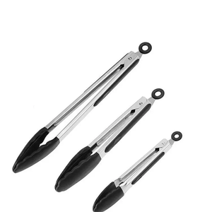 Pinzas de Cocina SY 2024, Pinzas de Silicona Premium Antiadherentes de Acero Inoxidable para Barbacoa, Cocina y Asado - Product Image 3