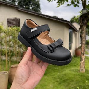 Crabkids Trẻ Em Màu Đen Trường Giày Cho Ăn Mặc Đơn Giản Cổ Điển Bán Hành Động Trẻ Em Thoáng Khí Trường Màu Đen Giày - Product Image 6