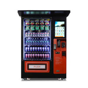 Distributeur automatique réfrigéré extérieur XY avec écran <span class=keywords><strong>de</strong></span> 22 pouces, 10 compartiments, backend cloud, certifié CE, SDK personnalisable, télécommande - Product Image 1