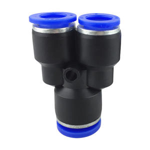 Raccord pneumatique en Y à connexion rapide, réducteur en cuivre, modèles PW10-8 et PW8-6 pour connecteur de tuyau pneumatique - Product Image 2