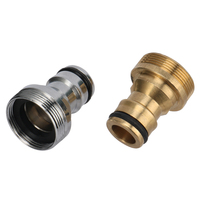 Raccord rapide fileté femelle/mâle M22*M24 pour irrigation, joint d'eau, adaptateur de robinet métallique