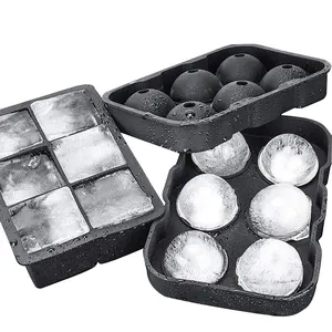 Summer Ice Maker Factory vendita calda 4 6 griglia in Silicone fai da te Round Ice Ball whisky Beer Ice Tray Mold