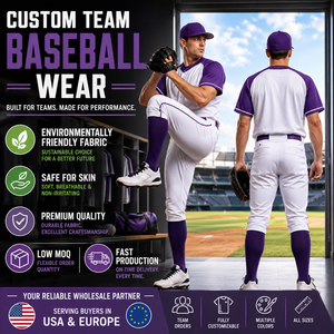 Vêtements d'équipe de baseball personnalisés en gros |   Maillots de sport respirants pour clubs, écoles et ligues - Product Image 1