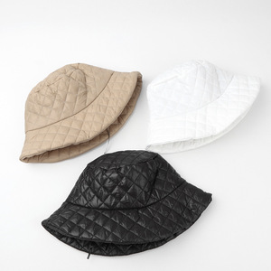 Chapeau seau matelassé pour femme, rembourré en polyester, chaud, décontracté, pour l'automne - Product Image 2
