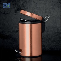Poubelle à déchets, nouveau design, haute qualité, commande au pied, seau intérieur rond, poubelle de cuisine, rangement des déchets, 5L, poubelle en acier
