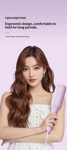 New Product Multi Styler Curling Iron Anti Flying Nozzle Negative Ionic <b>Hair</b> Dryer Air Brush Set Customizable - Product Image 4