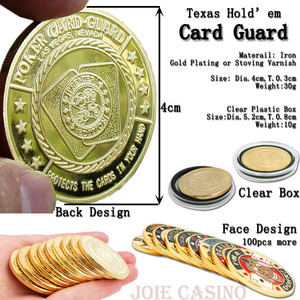 Moneda Conmemorativa Metálica de Póker, Porta Fichas de Texas Hold'em, Protector de Cartas para Dealer y All-in, Cientos de Estilos para Elegir - Product Image 2