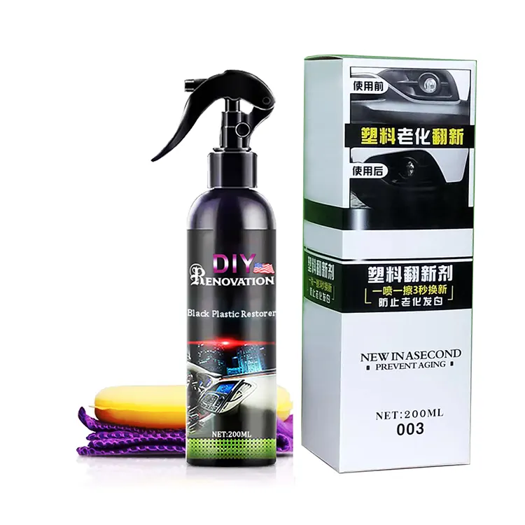 Plastic Restorer Back To Black Gloss Car Cleaning Products Auto Polish And Repair Coating Renovator For Car Detailing