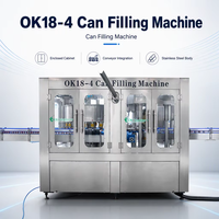 Ligne de production automatique 2026 pour le remplissage et le capsulage de canettes en aluminium de 250 ml pour boissons énergisantes, cocktails et jus, avec machine à sertir les canettes