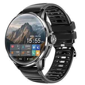 Reloj Inteligente con Pantalla AMOLED Redonda, Caja de Acero Inoxidable, Correa de Silicona, Pantalla Táctil, Monitor de Ritmo Cardíaco, Monitor de Sueño, GPS, NFC, Unisex - Product Image 3