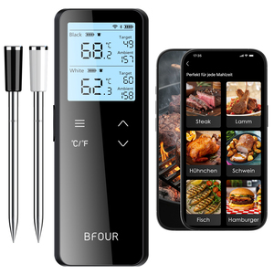 <span class=keywords><strong>Termometro</strong></span> <span class=keywords><strong>per</strong></span> Carne WiFi con Doppia Sonda Bluetooth, Impermeabile IP67 <span class=keywords><strong>per</strong></span> Griglia, <span class=keywords><strong>Forno</strong></span> e Affumicatore - Product Image 1