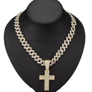 Cross Pendant Fashion Trend Men's <b>Cuban</b> <b>Chain</b> Necklace Jewelry - Product Image 1
