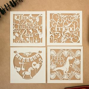 Forniture per feste modello artigianale di carta carte a farfalla elfo desiderio Laser vuoto <span class=keywords><strong>buon</strong></span> <span class=keywords><strong>compleanno</strong></span> benedizione piccolo biglietto di <span class=keywords><strong>auguri</strong></span> - Product Image 1