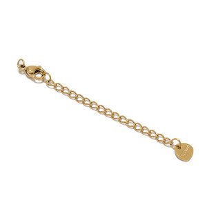 SC1074 Waterproof <strong>Gold</strong> Plated Stainless Steel Bracelet Tail <strong>Chain</strong> <strong>Extenders</strong> with Lobster Clasps for Bracelet Jewelry Making - Product Image 6