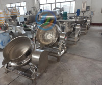 Chaudière industrielle à double enveloppe en acier inoxydable de 500 L pour la cuisson à la vapeur du ghee, avec agitateur