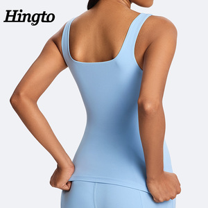 Débardeur de sport pour <span class=keywords><strong>femme</strong></span>, col carré, respirant, léger, pour la course à pied en plein air, le yoga, <span class=keywords><strong>sans</strong></span> manches, de haute qualité - Product Image 6