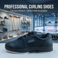 Chaussures de curling professionnelles Speed 1/8" Teflon Slider avec semelle intermédiaire en mousse haute densité, chaussures de sport sur glace chaudes