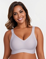Meilleure vente Soutien-gorge push-up latéral léger à dos ouvert sans couture de grande taille minimisant les grands bustes anti-affaissement pour femme