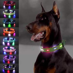 UMIONE Usine BSCI Vente en gros Collier pour chien en PVC imperméable durable de haute qualité Rubans <span class=keywords><strong>LED</strong></span> RVB simples Lumières clignotantes d'extérieur - Product Image 3