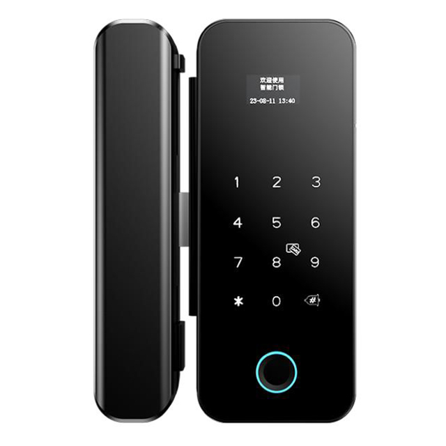 Smart Handle Lock  Fingerprint Password Key Door Lock Mobile Phone BLE Tuya Control Digital Lock