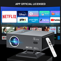 XNANO Nouveau Design X6 Projecteur Intelligent avec Support Google TV Android 13 Full HD 1080P pour Cinéma Maison Proyecteur Vidéo 4K