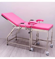 Lit d'accouchement gynécologique hospitalier en acier inoxydable, table d'accouchement multifonctionnelle, lit d'examen médical certifié CE Classe I
