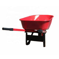 Carretilla de Acero de Alta Resistencia de 110L, Capacidad de 100L y 200 kg, para Jardín, Granja y Construcción, Carretilla Resistente para Uso Agrícola