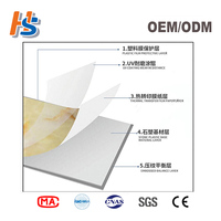 Proveedor Chino de Tablero de PVC con Aspecto de Mármol de 1220 mm x 2440 mm, Placa de Plástico con Protección UV