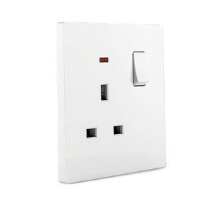 2025 현대 디자인 공장 BS 영국 빅 보드 울트라 씬 PC 13A 영국 표준 전기 단일 전기 벽 소켓 - Product Image 5