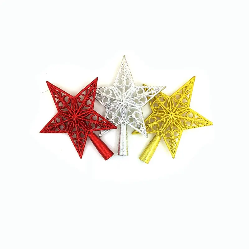 15Cm Kerstboom Topper Ster Boomtop Decoratie Voor Kerst Huisdecoratie Kerst Boomtop 3d Hallow Star Topper