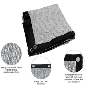 Toile d'ombrage réfléchissante en aluminium 80% anti-chaleur, tissu maillé argenté anti-UV pour abri de <span class=keywords><strong>voiture</strong></span>, jardin et serre - Product Image 3