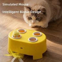 Jouet pour chat Douyin 3-en-1 en forme de maison à fromage – Jouet pour animaux de compagnie en plastique durable, résistant aux griffures et aux morsures, anti-stress