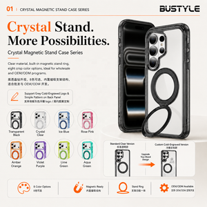 Funda Magnética para Teléfono Celular <span class=keywords><strong>Samsung</strong></span> S26 Ultra con Botones de Metal TPU PC, Soporte Oculto Giratorio de 360 Grados y Entrega Rápida - Product Image 2