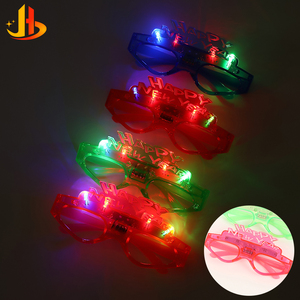 משקפי LED זוהרים לחג המולד ולחגיגות השנה החדשה, משקפי זוהר עם אור קר, אביזרי מסיבה חדשניים, מכירה חמה - Product Image 1